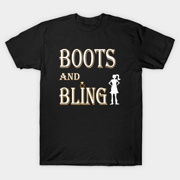 Boots and Bling T-Shirt by tshirts88